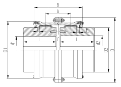 GIICL鼓形齒聯(lián)軸器尺寸