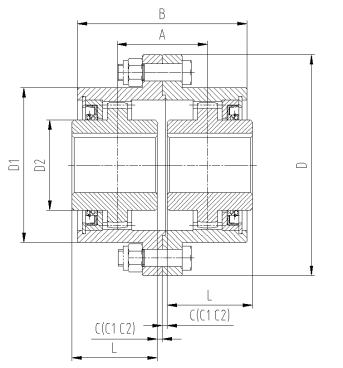 CL鼓型齒聯(lián)軸器尺寸